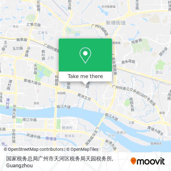 国家税务总局广州市天河区税务局天园税务所 map