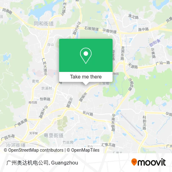 广州奥达机电公司 map