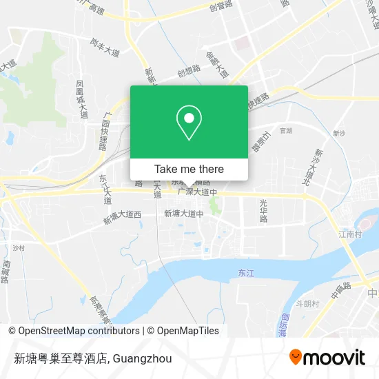 新塘粤巢至尊酒店 map