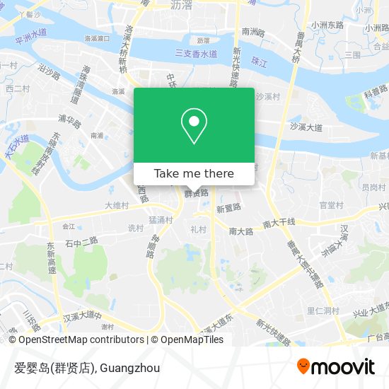 爱婴岛(群贤店) map