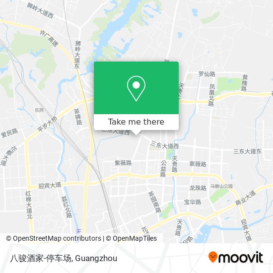 八骏酒家-停车场 map