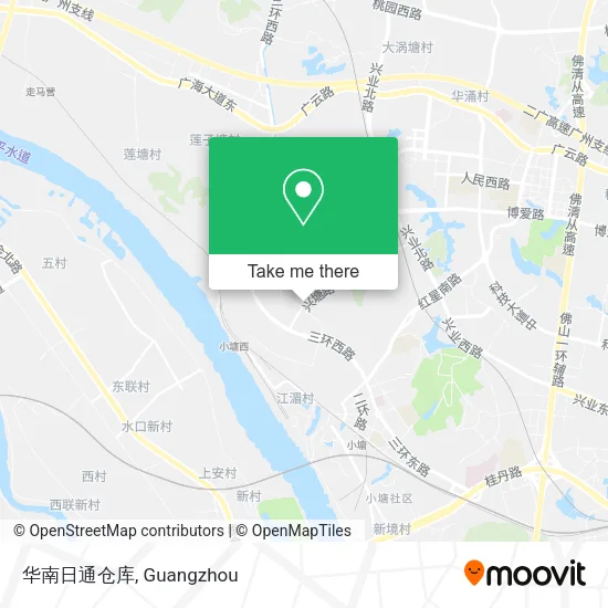 华南日通仓库 map