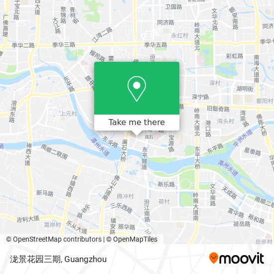 泷景花园三期 map