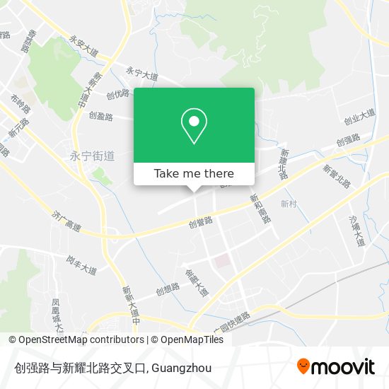 创强路与新耀北路交叉口 map