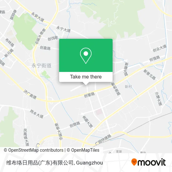 维布络日用品(广东)有限公司 map