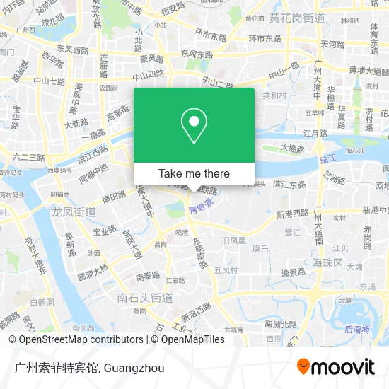 广州索菲特宾馆 map