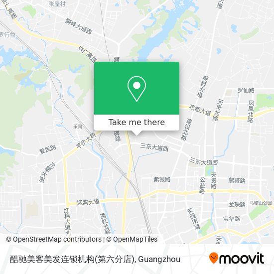 酷驰美客美发连锁机构(第六分店) map