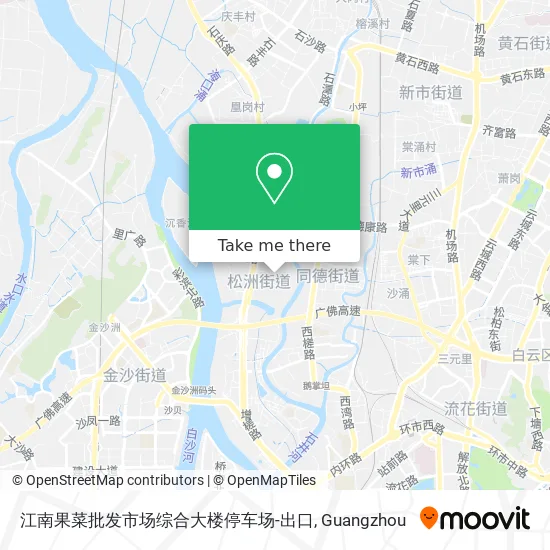 江南果菜批发市场综合大楼停车场-出口 map