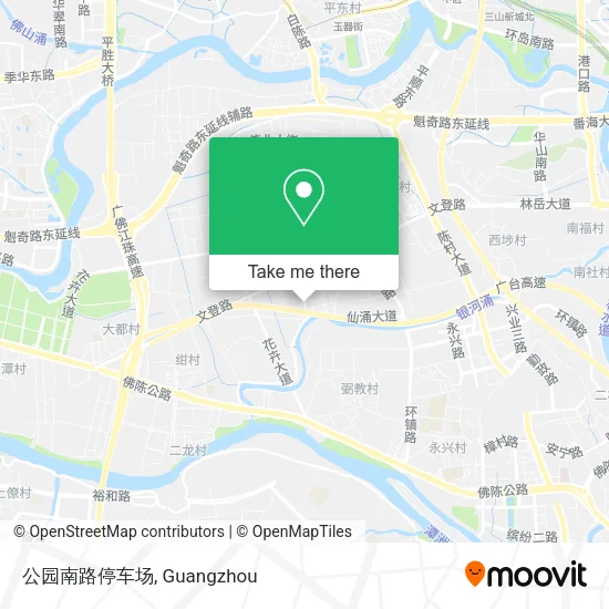 公园南路停车场 map