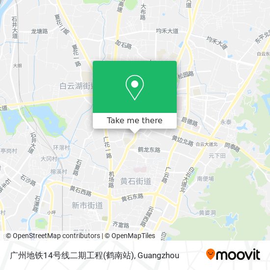 广州地铁14号线二期工程(鹤南站) map