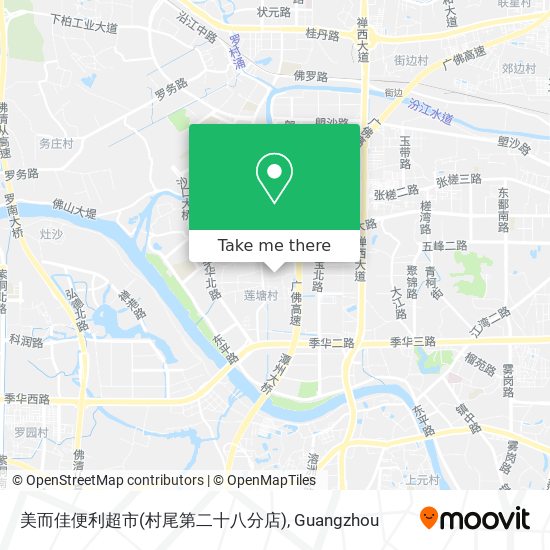 美而佳便利超市(村尾第二十八分店) map