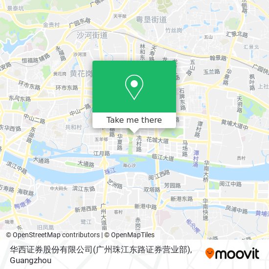 华西证券股份有限公司(广州珠江东路证券营业部) map