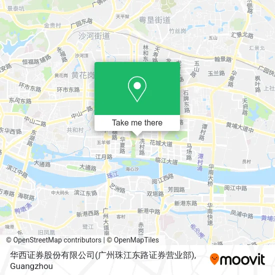 华西证券股份有限公司(广州珠江东路证券营业部) map