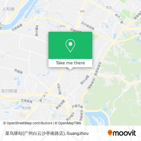菜鸟驿站(广州白云沙亭南路店) map