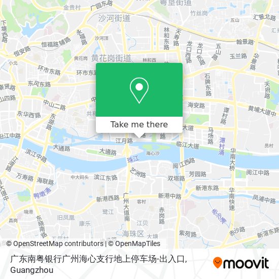 广东南粤银行广州海心支行地上停车场-出入口 map
