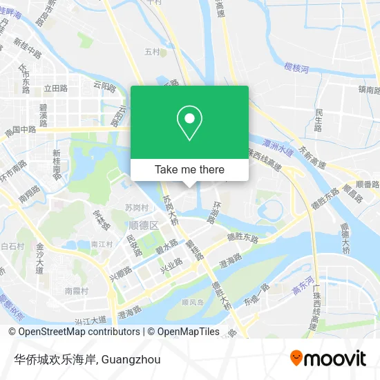 华侨城欢乐海岸 map