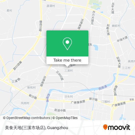美食天地(三溪市场店) map