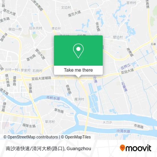 南沙港快速/清河大桥(路口) map