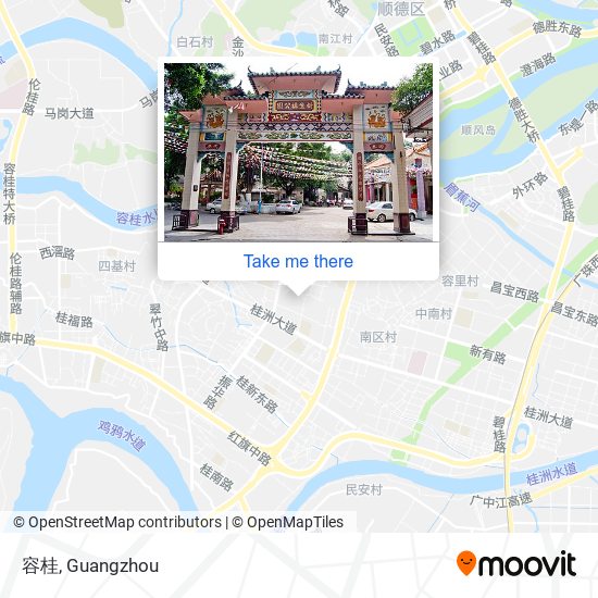 容桂 map