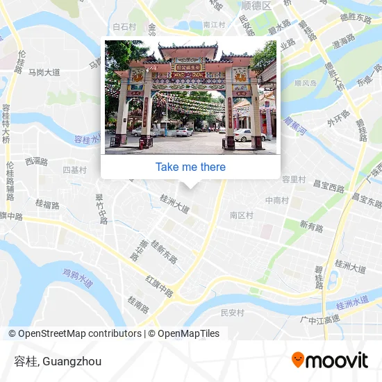 容桂 map