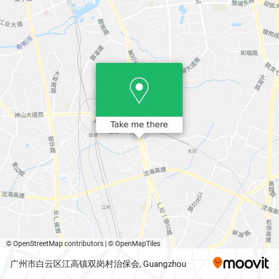 广州市白云区江高镇双岗村治保会 map