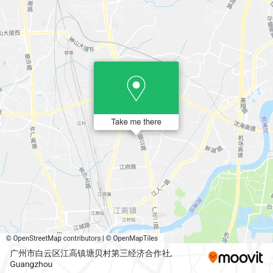 广州市白云区江高镇塘贝村第三经济合作社 map