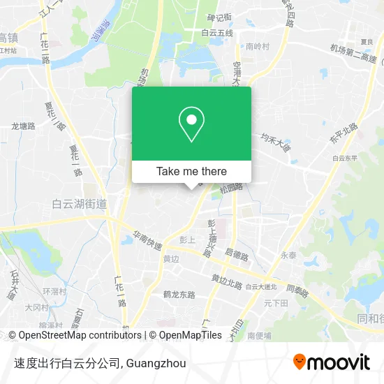 速度出行白云分公司 map