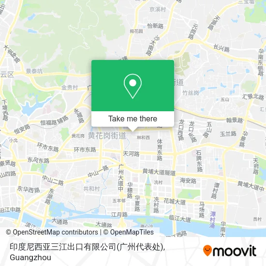 印度尼西亚三江出口有限公司(广州代表处) map