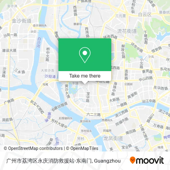 广州市荔湾区永庆消防救援站-东南门 map