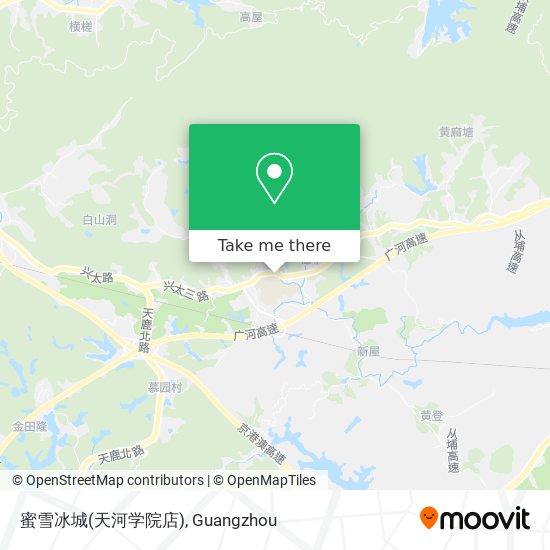 蜜雪冰城(天河学院店) map