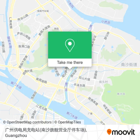 广州供电局充电站(南沙旗舰营业厅停车场) map