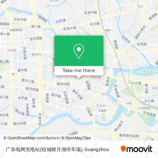 广东电网充电站(桂城映月湖停车场) map