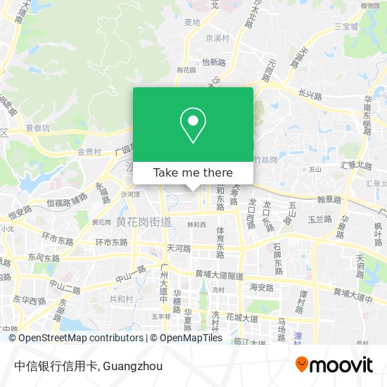中信银行信用卡 map