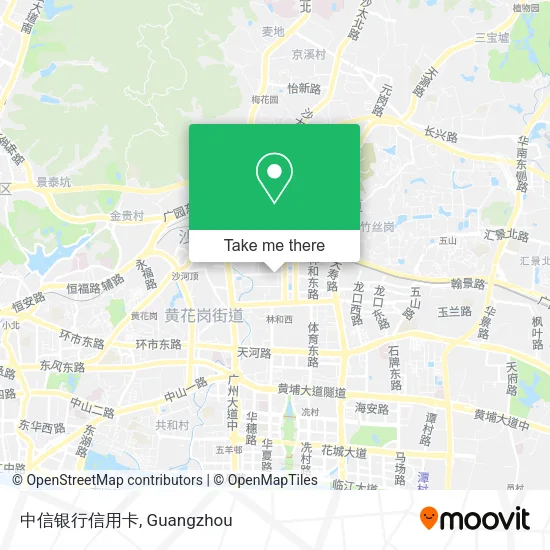 中信银行信用卡 map
