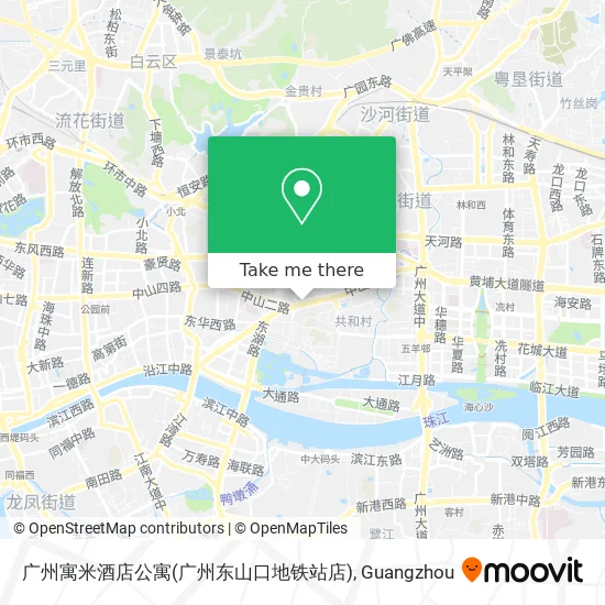 广州寓米酒店公寓(广州东山口地铁站店) map