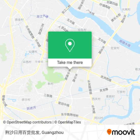 荆沙日用百货批发 map