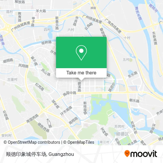顺德印象城停车场 map