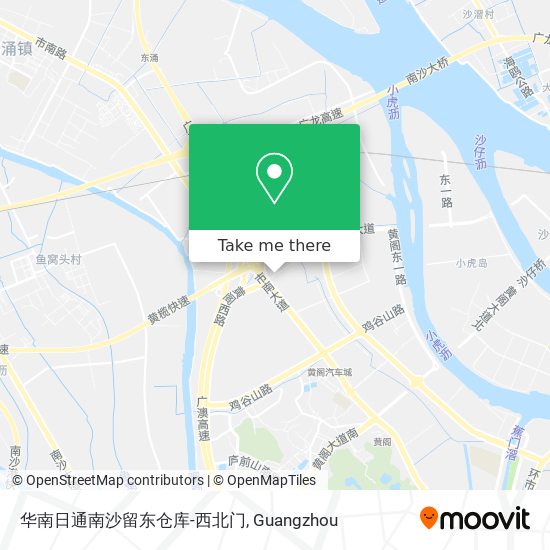 华南日通南沙留东仓库-西北门 map