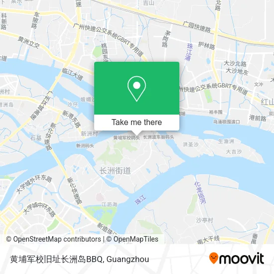 黄埔军校旧址长洲岛BBQ map