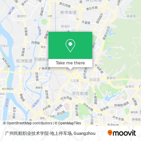 广州民航职业技术学院-地上停车场 map
