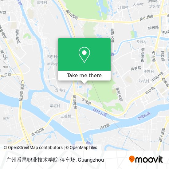 广州番禺职业技术学院-停车场 map