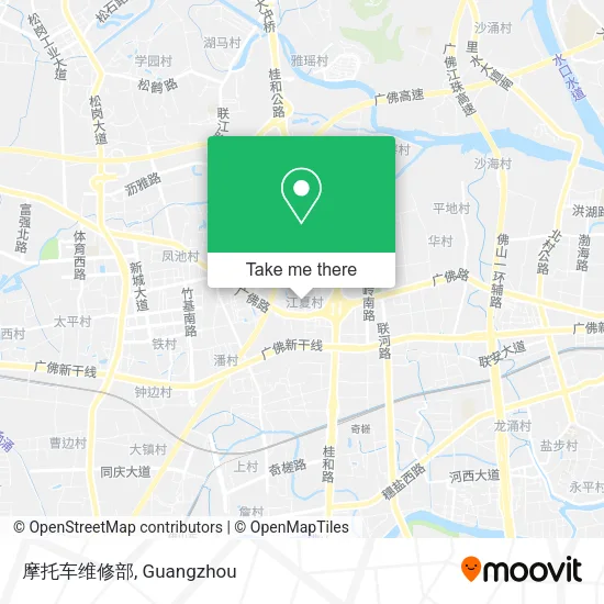 摩托车维修部 map