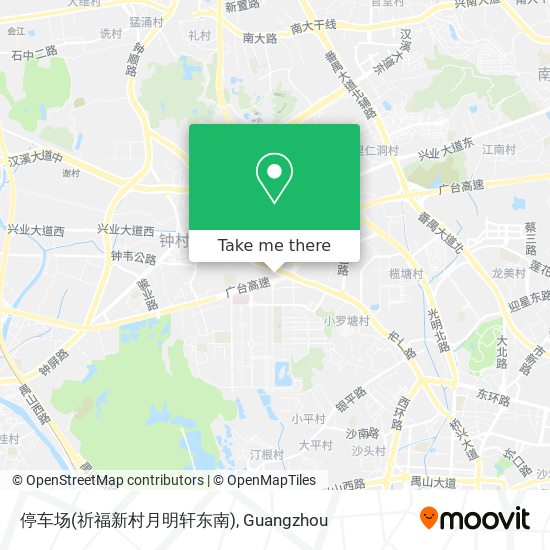 停车场(祈福新村月明轩东南) map