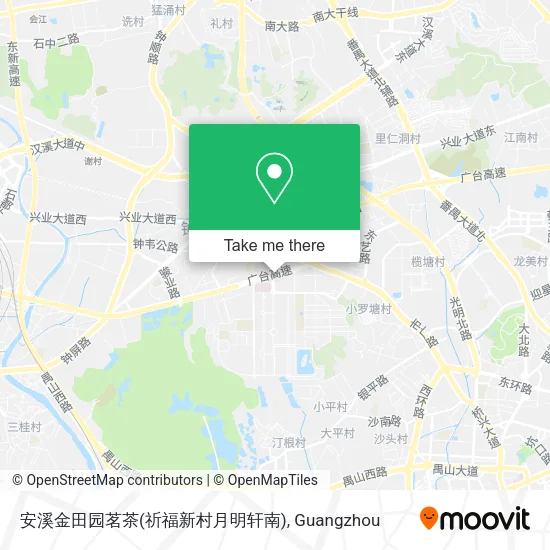 安溪金田园茗茶(祈福新村月明轩南) map