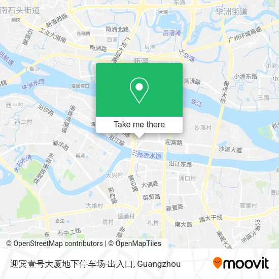 迎宾壹号大厦地下停车场-出入口 map