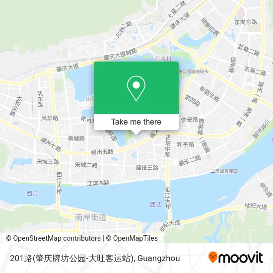 201路(肇庆牌坊公园-大旺客运站) map