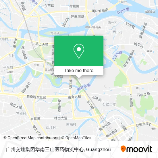 广州交通集团华南三山医药物流中心 map