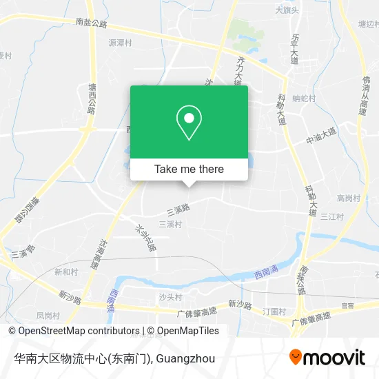 华南大区物流中心(东南门) map
