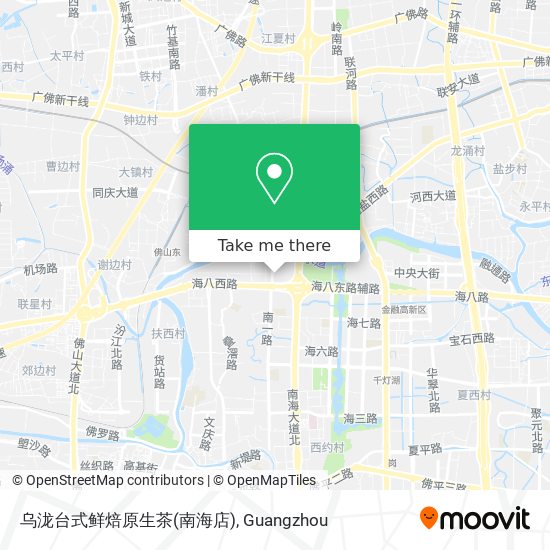 乌泷台式鲜焙原生茶(南海店) map