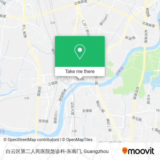 白云区第二人民医院急诊科-东南门 map